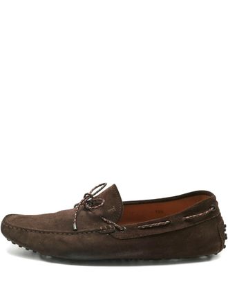Tod's City Gommino suede loafers - Brown