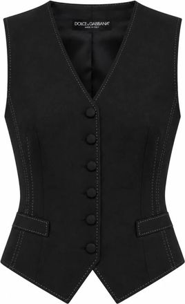 Dolce & Gabbana Gilet - - Jackets - Donna - Nero - M