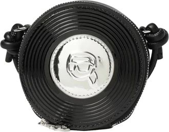Karl Lagerfeld Ikon Novelty Turntable Cb Pch - Dames - Tassen - Zwart - Maat: ONE Size Vinyl