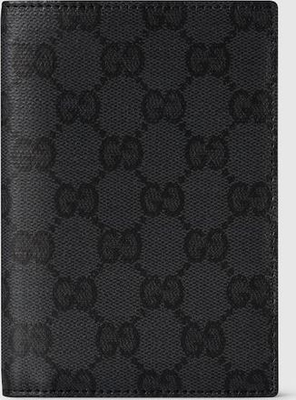 Gucci Essence Classic Passport Case, Black, Original GG Fabric