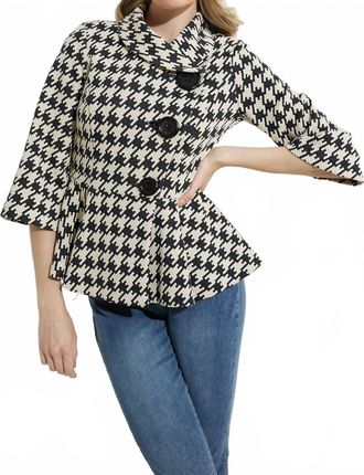 Joseph Ribkoff Herringbone Jacket In Multi