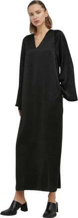 By Malene Birger Brynn Maxi Jurk - Dames - Maxi kleedjes - Zwart - S - Polyester - Kleedjes