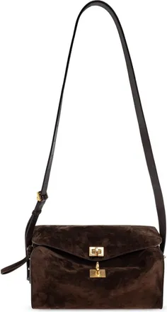 Balenciaga Tassen, Dames, Bruin, ONE Size, Leer, Le 7 Medium Bag