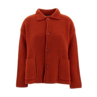 CASEY CASEY Rover Jacket - Dames - Truien - Oranje - Maat: M Zijde