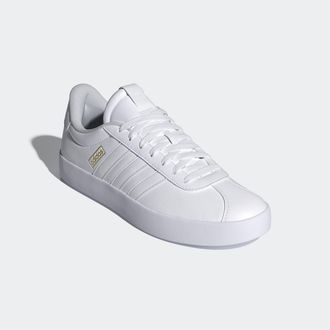 adidas Sneaker ADIDAS SPORTSWEAR VL COURT 3.0, Herren, Gr. 39, weiss (cloud wei&szlig;, cloud wei&szlig;, gold metallic), Synthetik, Schuhe Sneaker, inspiriert vom Desig