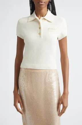 Toccin Nova Short Sleeve Terry Cloth Polo in Sandstone at Nordstrom, Size X-Large