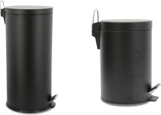 OEM Juego De Papeleras Para El Hogar - 30l, 3l Negras