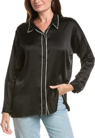 Johnny Was The Slim Audrey Collared Silk-Blend Shirt