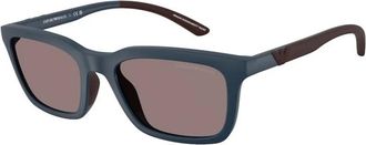 Emporio Armani Authentieke Bril met Topkwaliteit - unisex - Zonnebrillen - Blauw - 55 MM - Accessoires