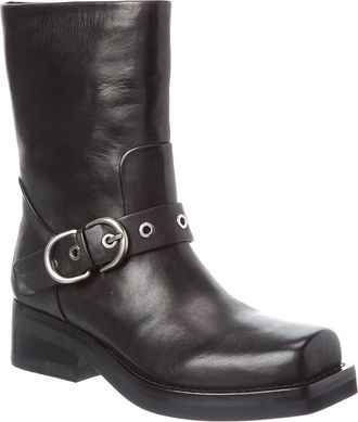 Rag & Bone Jax Moto Buckle Leather Boot