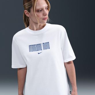 Nike Inter Milan Nike Womens Soccer T-Shirt in White | IB4138-100