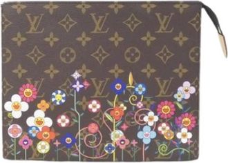 Louis Vuitton Pre-owned Clutches, female, Brown, Size: ONE SIZE Pre-owned Monogram Pochette