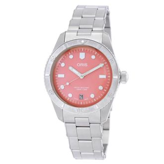 Oris Oris Divers 38mm Sixty-Five Automatic Cotton Candy Pink Dial Watch 01 733 7771 4058-07 8 19 18