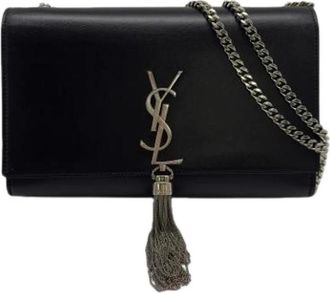 Saint Laurent Pre-owned Vintage Schoudertas - Dames - Vintage Schoudertas - Zwart - ONE Size - Leer - Vintage