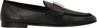Dolce & Gabbana Black Logo Loafers