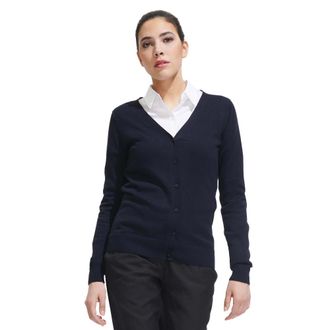 SOLS Dames/Dames Gouden Gebreid V Hals Vest (Zwart)