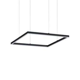 Netlighting Oracle Decorative Square Integrated Pendant Light Black 3000K 33W