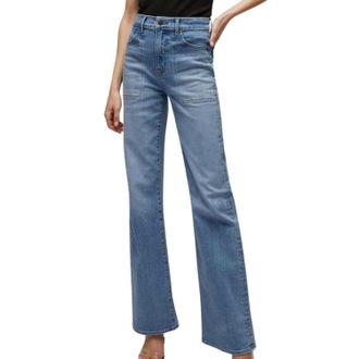 Veronica Beard Crosbie Wide Leg Jeans In Amethyst