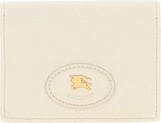 Burberry Bloomsbury Bifold Kaarthouder - Dames - Portefeuilles - Beige - ONE Size - Katoen - Accessoires