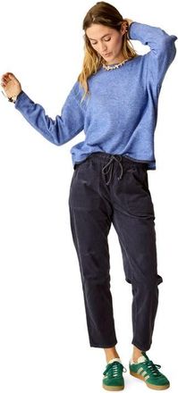 Carve Designs Drue Fuzzy Sweater in Capri Blue W. Dark Capri at Nordstrom, Size Large