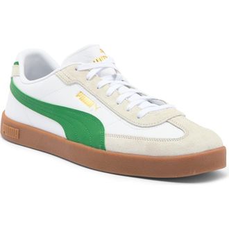 Puma Club II Era Sneaker in Puma White-Archive Green-Gum at Nordstrom Rack, Size 9