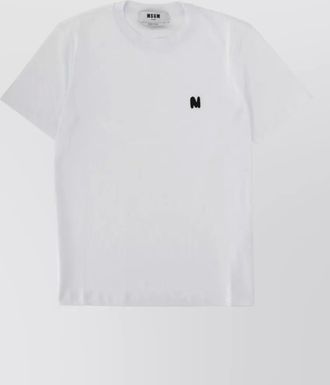 Msgm crew neck short sleeve fitted top