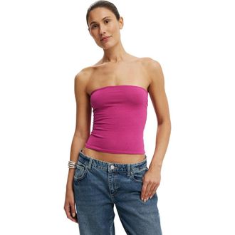 Cotton On All Day Tube Top in Wild Orchid at Nordstrom, Size Small