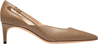 Bally Elsa 55 Pointed-Toe Leather Pumps, Brand Size 41 ( US Size 10.5 )