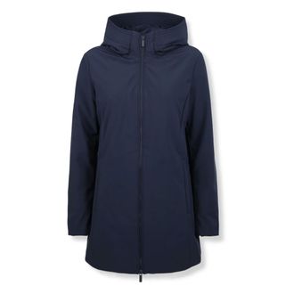 Woolrich Jassen, Dames, Blauw, XS, Leer, Firth Parka