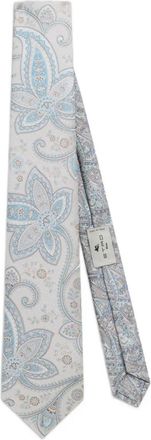 Etro Cravatta con stampa paisley - Blu
