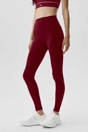 Alo Softsculpt High-Waist Legging in Summer Romance Red, Size: Medium