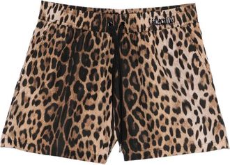 Moschino Leopard-print Swim Shorts