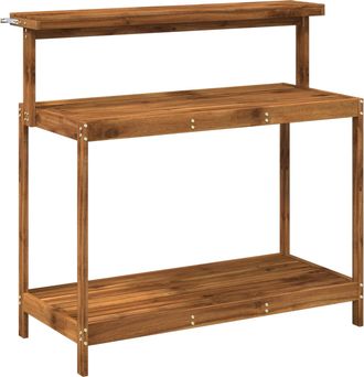 vidaXL Banco De Trasplante Exterior 111,5 X 48,5 X 107 Cm Natural Vidaxl