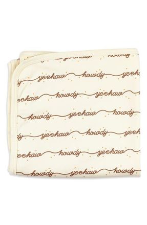 LOvedbaby Organic Cotton Baby Blanket in Howdy at Nordstrom