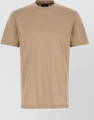 Brioni carbon effect cotton crew neck t shirt