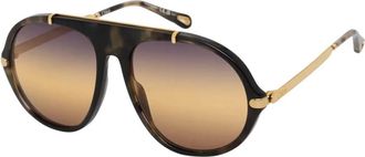 Chlo&eacute; Ovale zonnebril - Dames - Accessoires - Bruin - Maat: 58 MM