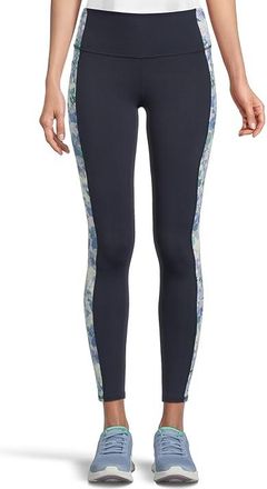 Skechers Go Walk High-Waisted Leggings Womens Clothing Blue Seascape Floral : 3XL 26, Nylon/Spandex