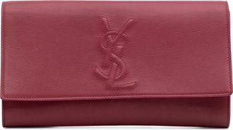 Saint Laurent Pre-owned Womens Cassandra Clutch - Fuschia Leather - One Size