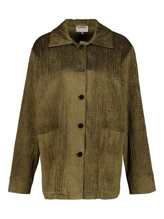 Zeus + Dione Synthesis shirt jacket - women - Cotton/Viscose/Elastane - 40 - Green