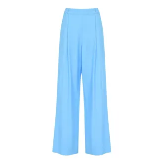 SoAllure Dames, Broeken, Blauw, Maat: 2XL Viscose