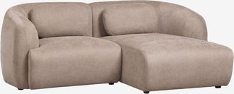 Sklum Sof&aacute; Modular Chaise Longue Derecho De 2 Piezas En Chenilla Coquette Sklum