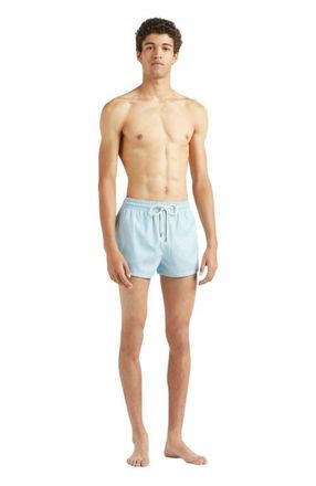 Vilebrequin Mens Micro Rayures Tailoring Wool Swim Shorts in Topaze Bleue at Nordstrom, Size X-Large