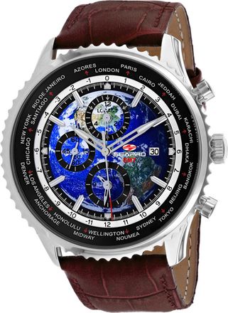 Seapro Meridian World Timer GMT Mens Watch