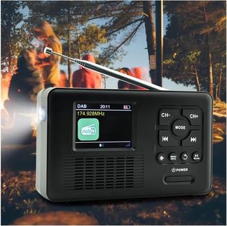 OEM Radio De Emergencia, Radio De Emergencia Port&aacute;til, Radio Meteorol&oacute;gica Port&aacute;til Solar Dab/fm, Linterna Led, Reproductor De Mp3