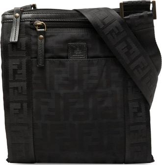 Fendi Pre-owned Fendi Zucca Canvas Crossbody Unisex EQS11877M1G9H8YN