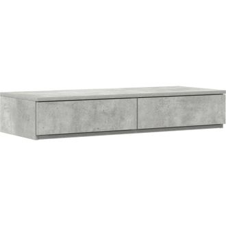 vidaXL Cama Con Almacenamiento Gris Concreto 236.5 X 90 X 31.5 Cm Vidaxl