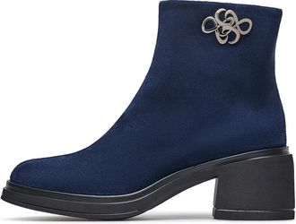 Loriblu Su&egrave;de Enkellaarsjes - Dames - Laarzen met Hak - Blauw - 37 EU - Su&egrave;de - Schoenen