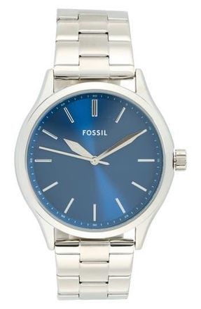Fossil Fenmore Bracelet Watch, 44mm in Silver at Nordstrom Rack