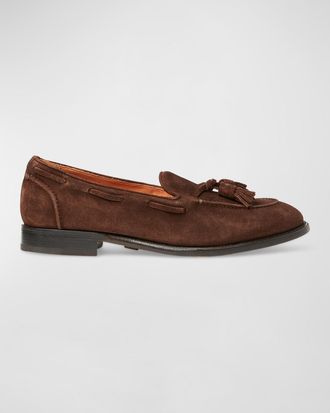 Ralph Lauren Purple Label Men & apos;s Luther Calf Suede Tassel Loafers