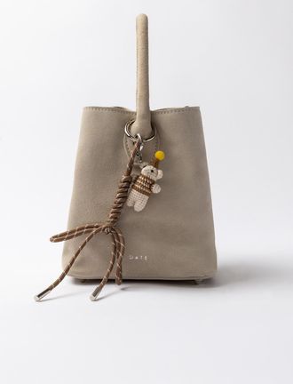 D.A.T.E. paniere bag suede beige